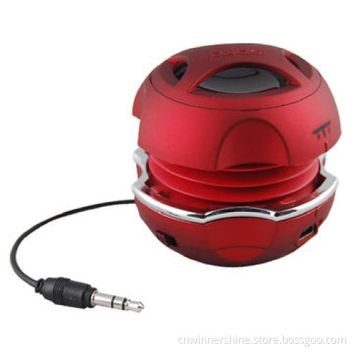 Portable Capsule Stereo Mini Speaker w/Audio Loudspeaker for iPod/iPhone/Androids/Laptop/OEM & ODM